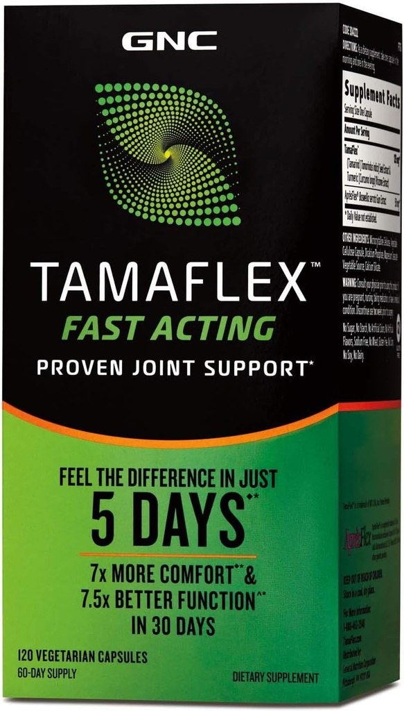 GNC TamaFlex Fast Acting, Joint Support, 120 Vegetariska kapslar