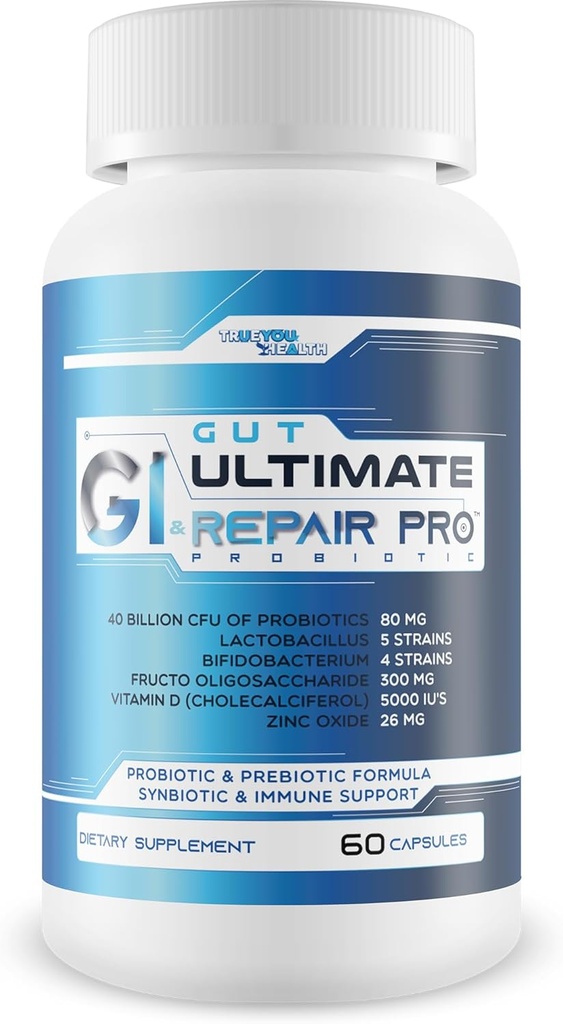 Gut & GI Ultimate Korjaus Pro Probiootti - Paras Gut Probiootit Full Probiootti GI, Gut, & Vag Support - Probiootti Vag Health - Naiset Probiootit Gut Health ja Vag Health - Vag Probiootit