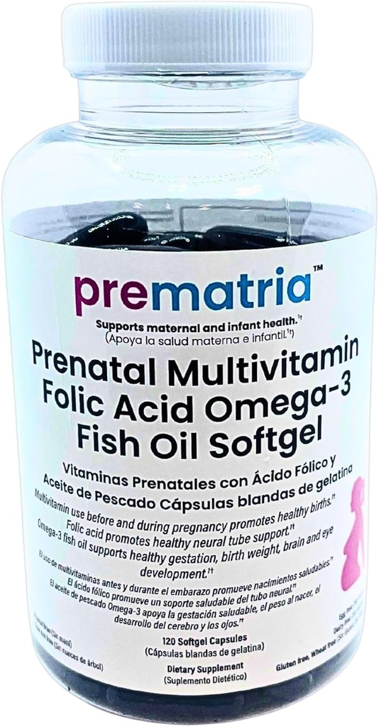 Prenataalinen monivitamiini Foolihappo Omega-3 Fish Oil Softgel