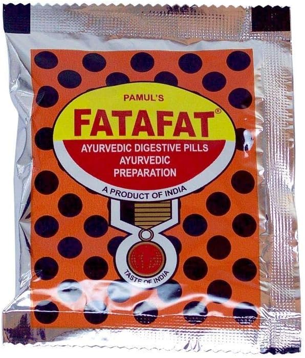 Fatafat Ayurvedic digestiivinen pillereitä (10x Packs x 13g Each) Intian Fancy