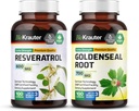 BIO KRAUTER Resveratrol 100 kapselia & Goldenseal 100 kapselia