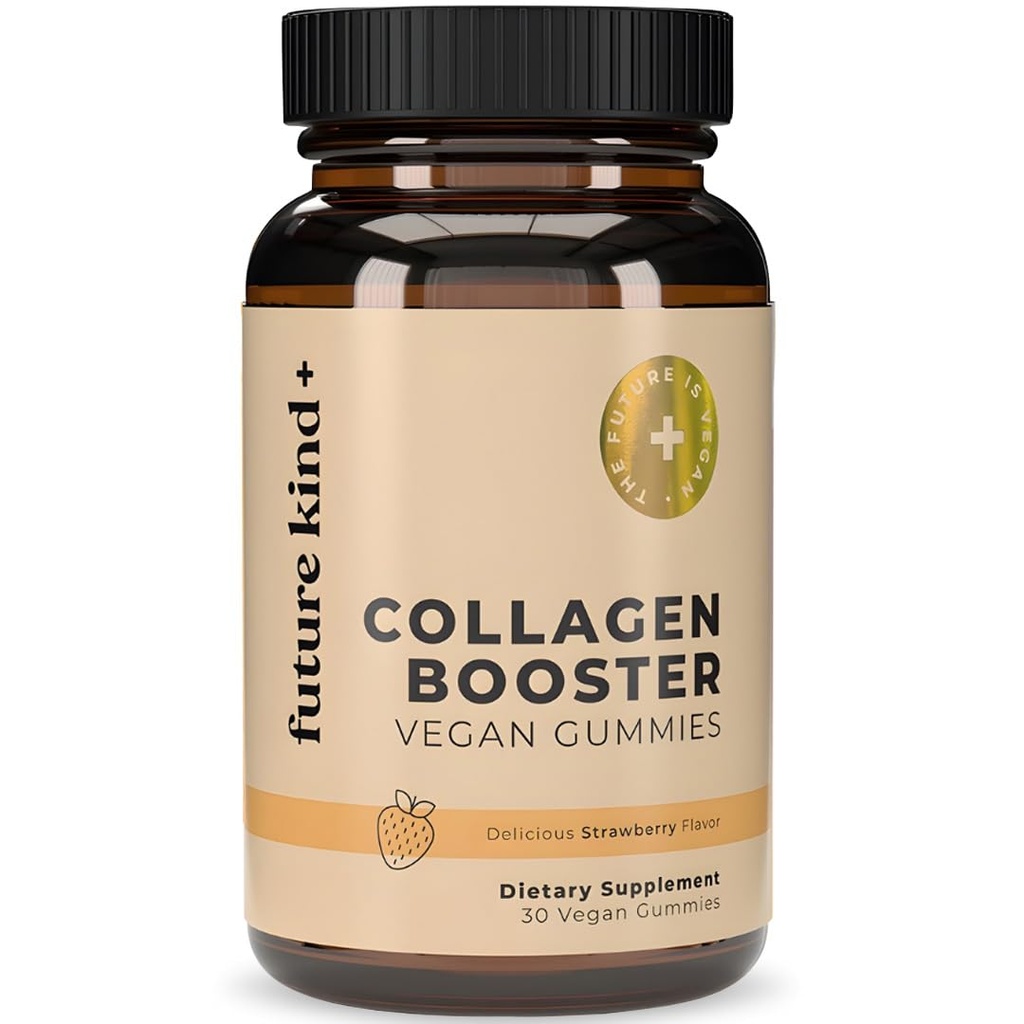 Future Kind Vegan Biotin Gummies (60ct) - Biotin Vitaminer för hårskinn och naglar med VIT A, C, & E - Vegan Hair Skin och Nails Vitaminer för kvinnor och män - Orange Flavored Biotin Hair Growth Vitamins