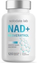 solodate lab NAD + Supplement 1000mg, True NAD + & Resveratrol, 120 Caps