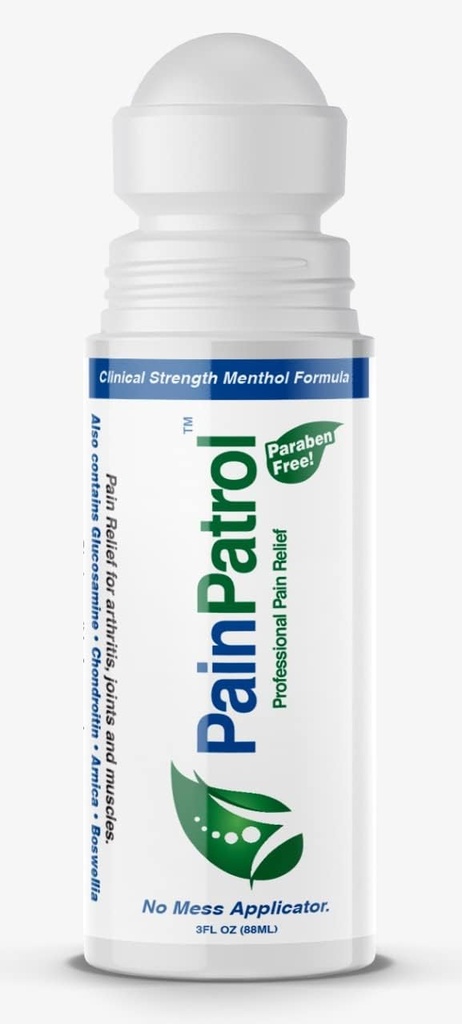 Kivunlievitysgeeli, jäähdyttävä geeli 8,5% mentolia, 3 oz roll-on lihaskipua, nivel- ja selkäkipua, kivunlievitystä, nopeaa toimintaa, pitkäkestoista kipuvoidetta (3 OZ)