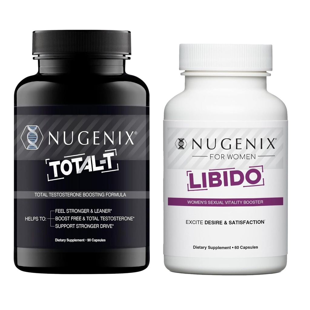 Nugenix Hänen & Hers Bundle - Naisten Libido ja Total-T Testosteroni Booster
