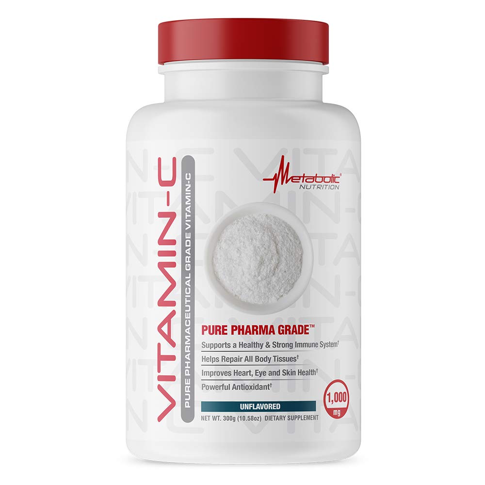 Metabolinen ravitsemus C-vitamiini, 1000 mg, Pure Pharma - aste, korkea Imeytyminen Askorbiinihappo (300 g)