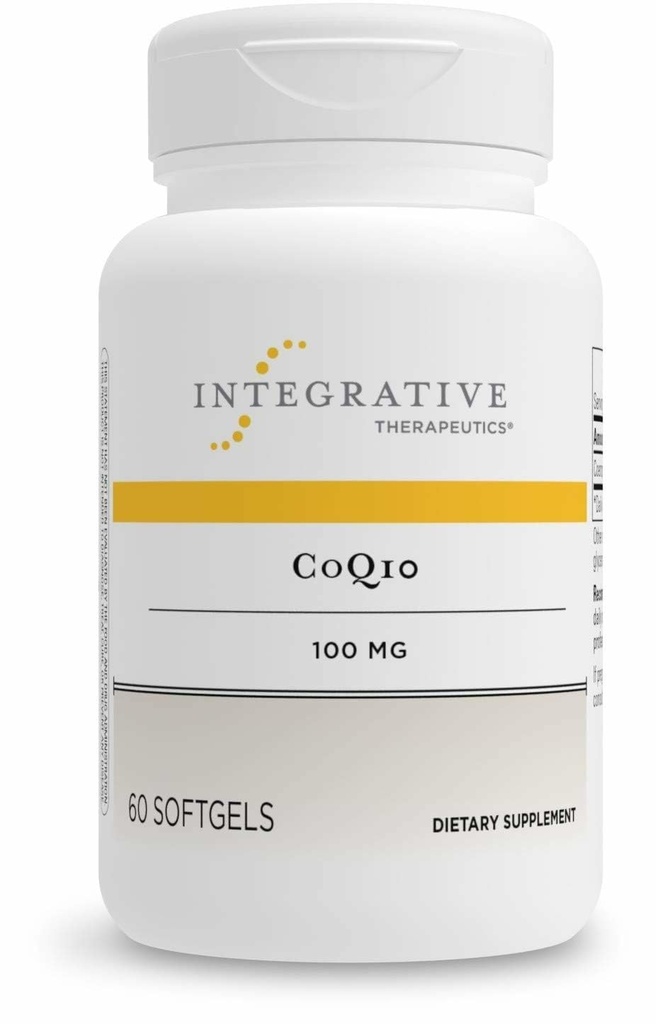 Integrativ terapeutik Q10 (100mg) - Cellulär energi, hjärt- och hjärnhälsotillskott för vuxna * - 60 Softgels (60 portioner)