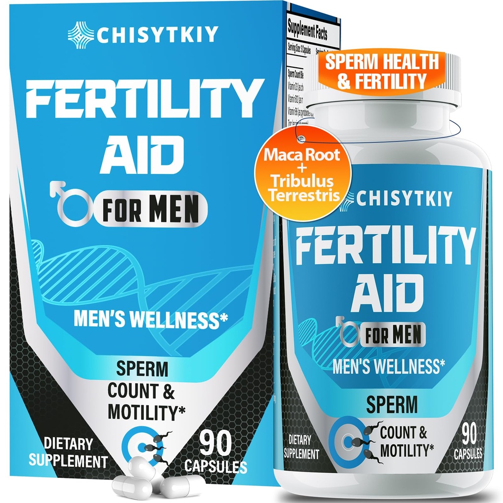 Mies hedelmällisyys täydentää, Advanced hedelmällisyys täydentää miesten optimaalinen siittiöiden määrä Motiliteetti & T-taso Maca Root, Tribulus Terrestris, Sinkki, CoQ10, Pre Conception hänelle, 90 Caps