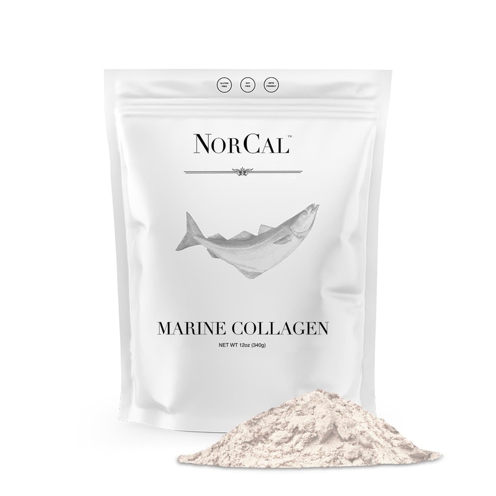 Norcal Marine Collagen - 12oz Marine Collagen Peptides Powder 