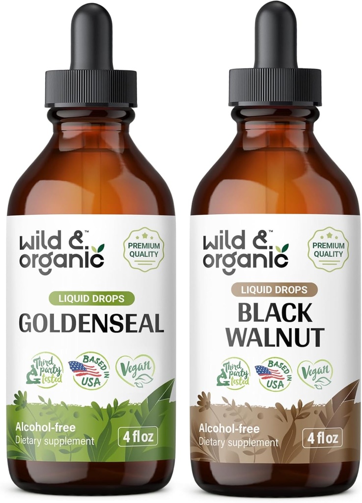 Luonnonmukainen ja orgaaninen kultatiiviste 4 fl oz & Black Walnut Pelti 4 fl oz