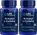 Life Extension N-Acetyl-L-Cysteine (NAC) 600mg, 150 kapslar (Pack of 2)