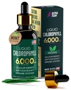 Chlorophyll Liquid Drops 6000 mg - Premium Liquid Chlorophyll Supplement - All-in-One Antioxidant för Immune Boost, Energy Increase, Digestion Support & Fast Detox - Non-GMO, Vegan