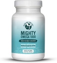 Mighty Omega 1000 Potent Omega 3 Supplement 1000 MG EPA DHA Per kapseli Suuri annos Omega 3 Fish Oil South Pacific Sardelli Lähde - Triglyseridi Omega 3 rasvahappo täydentää