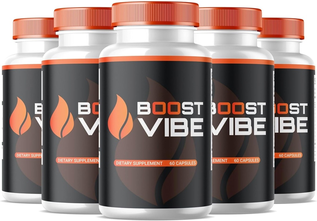 SPRESSO (5 Pack) Boost Vibe kapselit, virallinen Boost Vibe täydentää, Kaikki luonnolliset Boost Vibe pillereitä, Premium Boost Vibe tukea Mies terveys ja hyvinvointi, Premium Boost Vibe (300 kapselia)