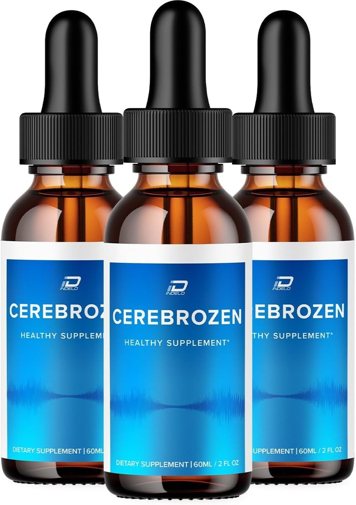 Cerebrozen Tinnitus korvatippa - Cerebrozen 24, Cerebrozen Liquid Drops, Cerebrozen Reviews, Cerebrozen Drops for Ear Relief (3 Pack - 180 ML)