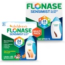 Flonase Sensimist Allergy Relief Nasal Spray för vuxna och barn - 120 Sprays Total (2 flaskor med 60 sprayer varje)
