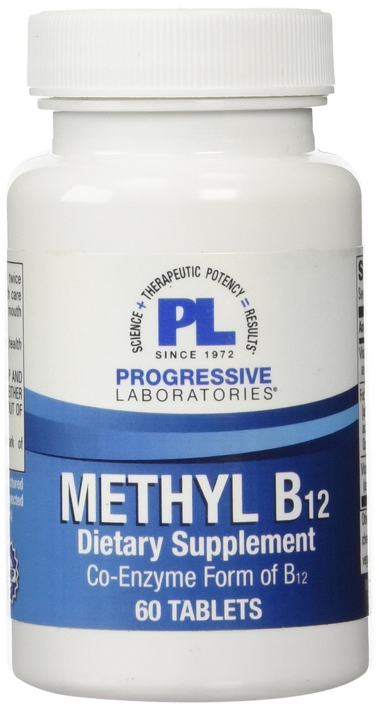 Progressiiviset laboratoriot Metyyli B12-lisä, 60