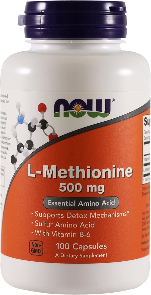 Nyt Foods L-metioniini, 100 kapselia / 500 mg (pakkaus 2)