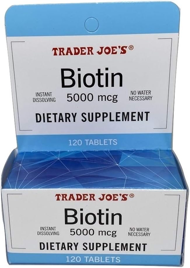 Trader Joe's Biotin 5000 mikrog Ravintolisä