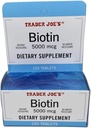 Trader Joe's Biotin 5000 mikrog Ravintolisä