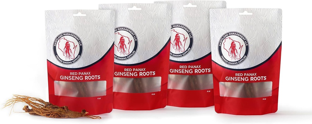 Dairyland Management LLC 16 oz Korea Panax Ginseng Root - Aito Panax Ginseng - Ei-GMO, Gluteeniton Ginseng juuri - Käytä Ginseng keitto, tee, Congee