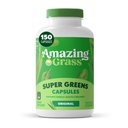 Amazing Grass Greens Blend Superfood Kapselit: Super Greens kanssa Organic Spirulina, Klorella, Beet Root Powder, Dgestive Enzymes & Probiootit, 150 kapselia (Pakkaus toukokuussa Vary)