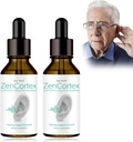 Tinnitus Relief for Rening Ears, Zencortex Cortex Ear Drops, Zencortex for Tinnitus, Auttaa Eardrum Health, edistää Auditory Clarity, pullo 30 päivää (2 pakkaus)