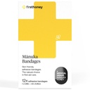 First Honey Manuka Honey Adhesive Bandages 12 Pack Latex ilmaiseksi, Antibiootti vapaa Haava pukeutuminen ...