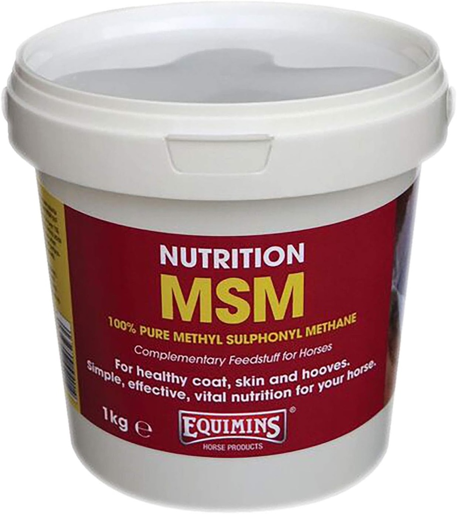 MSM (Metyylisulfonyylimetaani), Equimins, Horse Nutrition, joints & Soundness, 1.0kg