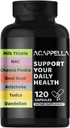 ACAPPELLA Milk Thistle, NAC, Chanca Piedra, Beetroot, Artichoke, TUDCA, Voikukkakapseli, maksan Cleanse Supplement Turmeric, Inkivääri, Panax Ginseng, Berberiini (1)