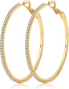 MOROTOLE 14K kultainen tekojalokivi korvakorut - Muoti ohut isot vanteet, hypoallergenic, 20/30/40/50/60/70mm
