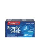 Tylenol Simply Sleep Nighttime Sleep Aid Caplets, 25 mg Diphenhydramine HCl, Non-Habit Forming Sleep Aid för vuxna, 100 greve