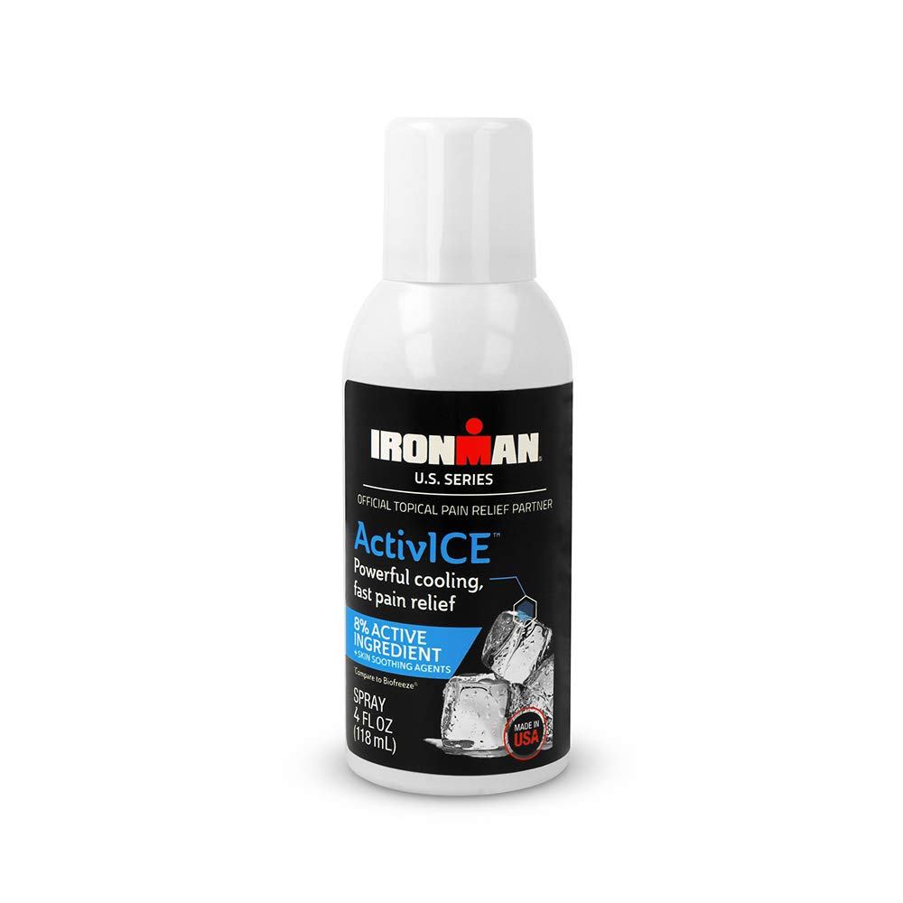 Curad Ironman Activice Cooling Spray, Updateal Pain Relief for artriitti, nivelet, lihakset, selkä- ja vartalosärkyjä ja kipua, 4 oz (1 laskea)