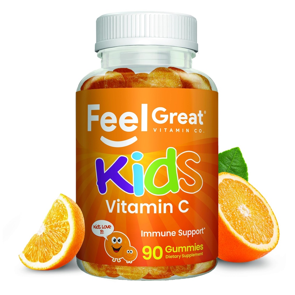 Lapset C-vitamiini Gummies Pureskeltava Immuuni puolustus . Kasvi-Based, Gluteeniton...