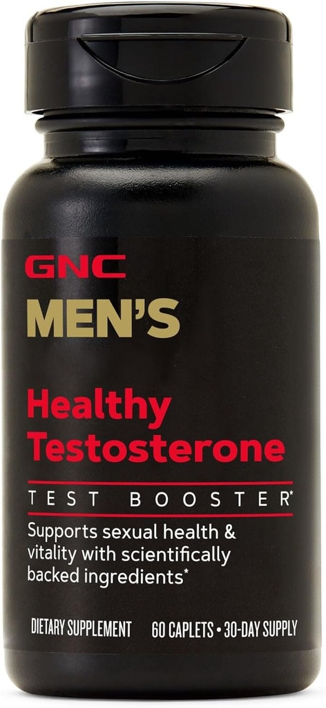 GNC Mäns hälsosamma testosteron, testosteron och sexuell hälsa Support, 60 Caplets