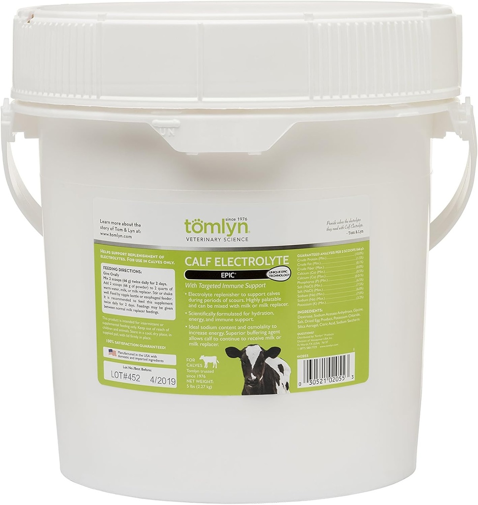 Tomlyn Epic Vasikan Elektrolyytti täydentää, 5 Lb