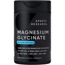Sports Research® Magnesium Glycinate - Stöder Restful Sleep & Enzymatic Processes - 160 mg Chelated Magnesium - Liquid Softgel - 60 Count