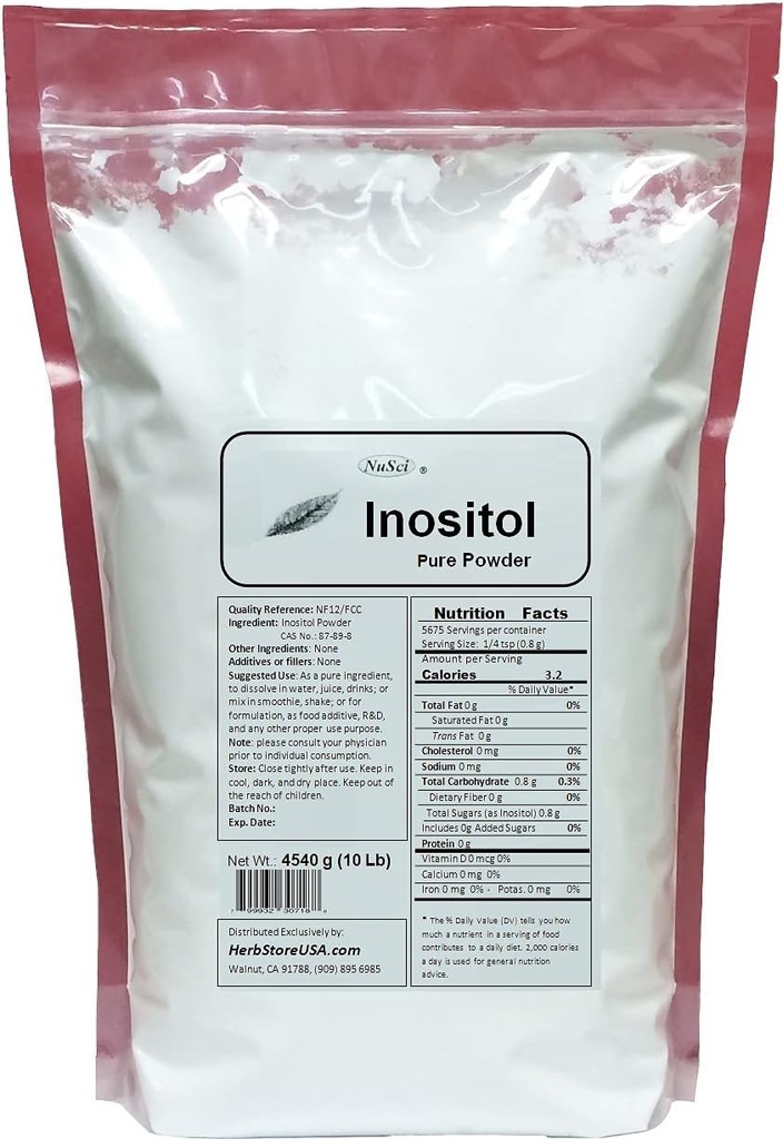 Inositoli Bulk Pure Powder NF12 & FCC Quality Standard (4540g (10 Lb))