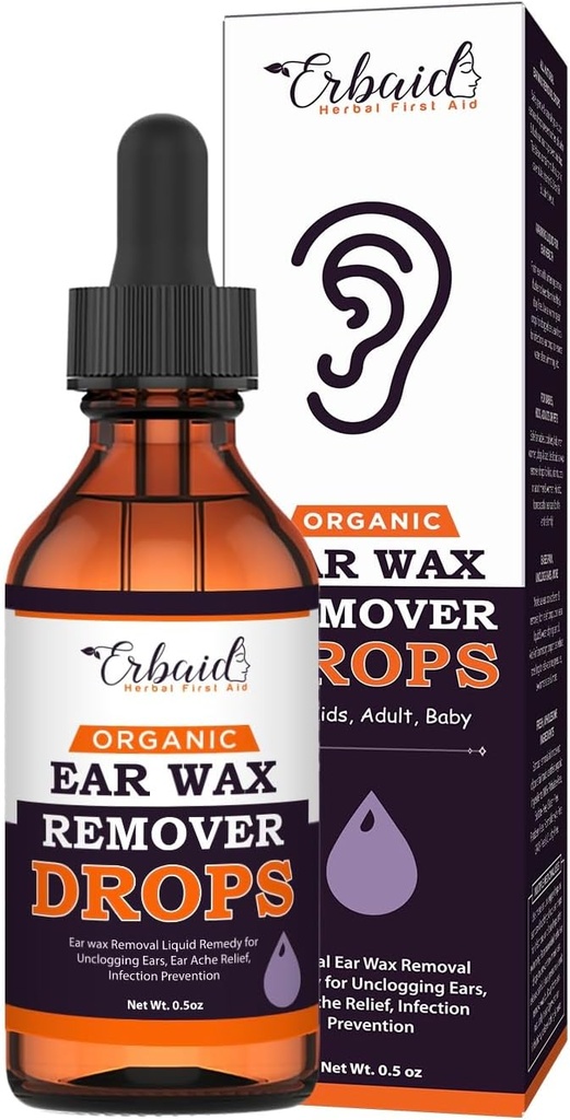 Organic Ear Wax Removal Drops for Cloged Ears 