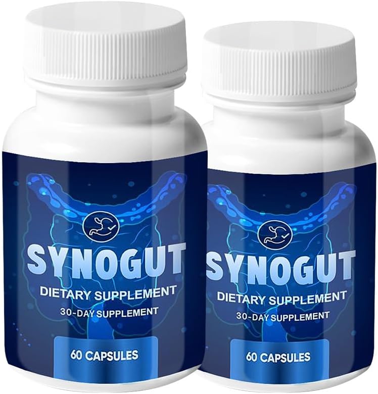 (2 pakkaus) Synogut - Synogut pillereitä ruoansulatuskanavan tuki Gut Health (120 kapselia - 2 kuukauden tarjonta)