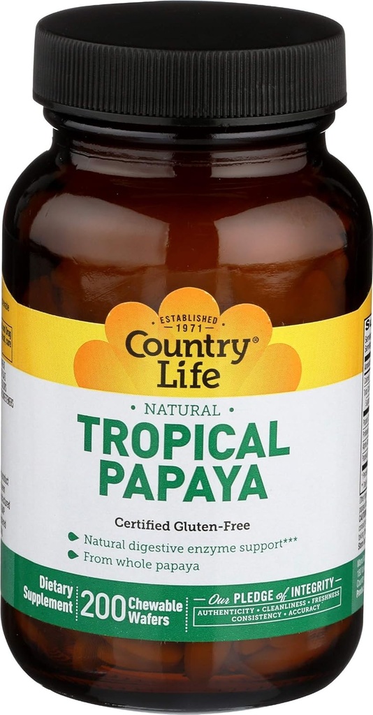 Maa Life Papaya 25 MG Pureskeltava, 200 CT