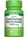 Naturens sanning Ultra Chromium Picolinate 1000mcg | 90 tabletter | Vegan, icke-GMO & Gluten fri tillägg