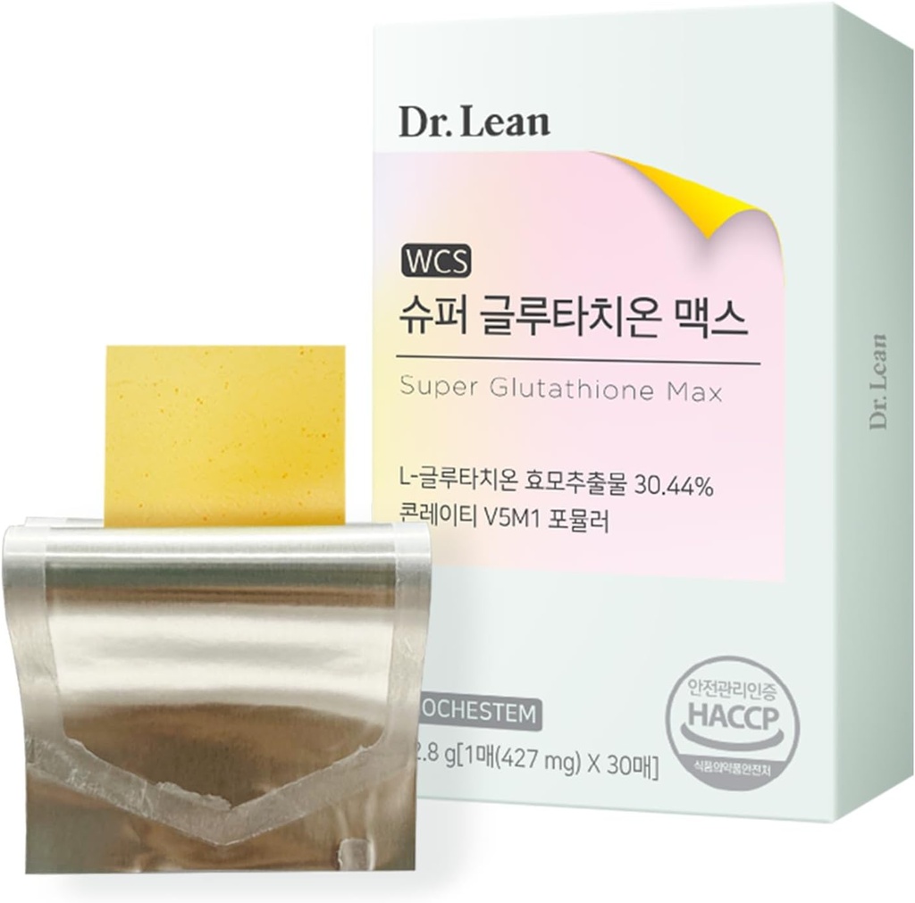 Dr. Lean Super Glutatione Max ... 427mg High-Potency Strips with Milk Thistle, Collagen & Hyaluronic Acid ...