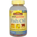 Luonto Made Fish Oil Gummies, 150 Softgels Value Koko, Heart-Terve Omega 3s 57 mg, Herkullinen mansikka, sitruuna, & Orange