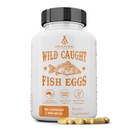 Esi-isien lisäravinteet Wild Caught Fish Eggs, 2400mg, Omega-3 täydentää tukee aivot, sydän, hedelmällisyys ja tulehtumaton terveys, koko ruoka lähde D-vitamiinin, K2, ja A, ei-GMO, 180 kapselia