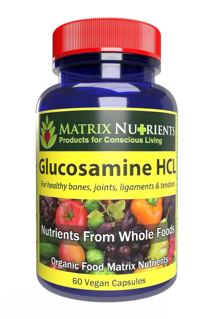 GLUCOSAMINE HCL - Cartilage Builder! Säilytä terveitä niveliä, luut, nivelsiteet ja Tendons. Imeytyminen jopa 98% - Vegaanikapselit (60ct)