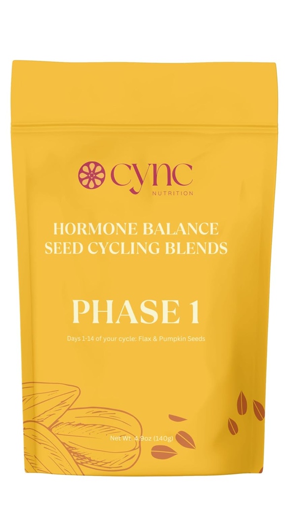 Organic Seed Cycling Kit PMS PCOS and Endometriosis Relief 