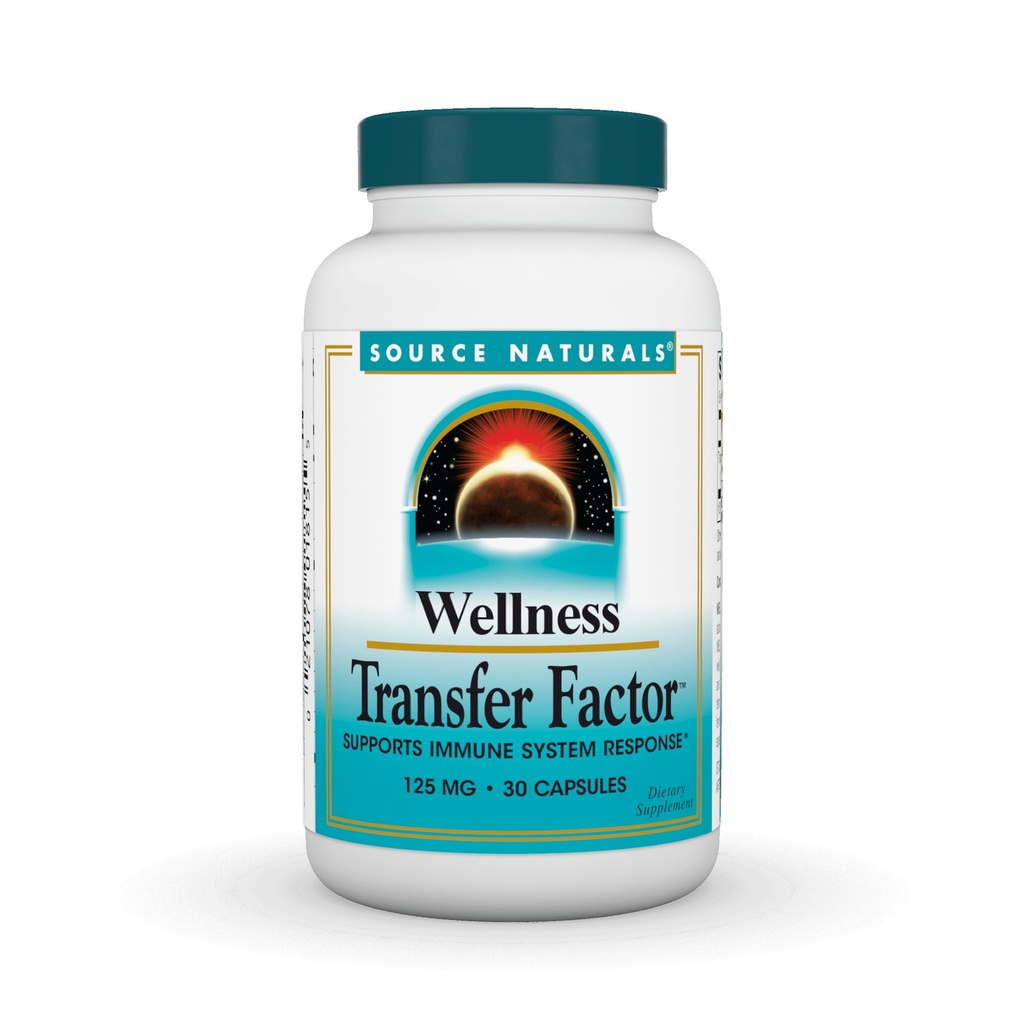 Source Naturals Wellness Transfer Factor, tukee immuunijärjestelmän vastetta* 125 mg - 30 kapselia