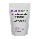 Niasinamidi Kuiva- aine (Vitamin B3) Puhdasta niasiinijauhetta 500 mg flunssatonta lisäainetta (100 grammaa)