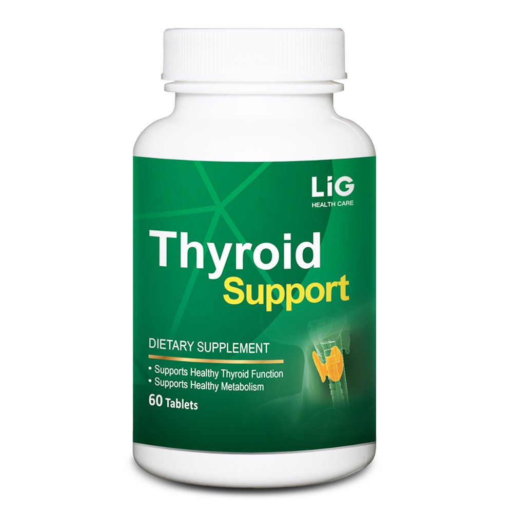 LIG Thyroid Support-Natural Supplement för Goiter & Hashimotos Thyroiditis-Balance Hormone Levels-Maintain Thyroid Gland Function